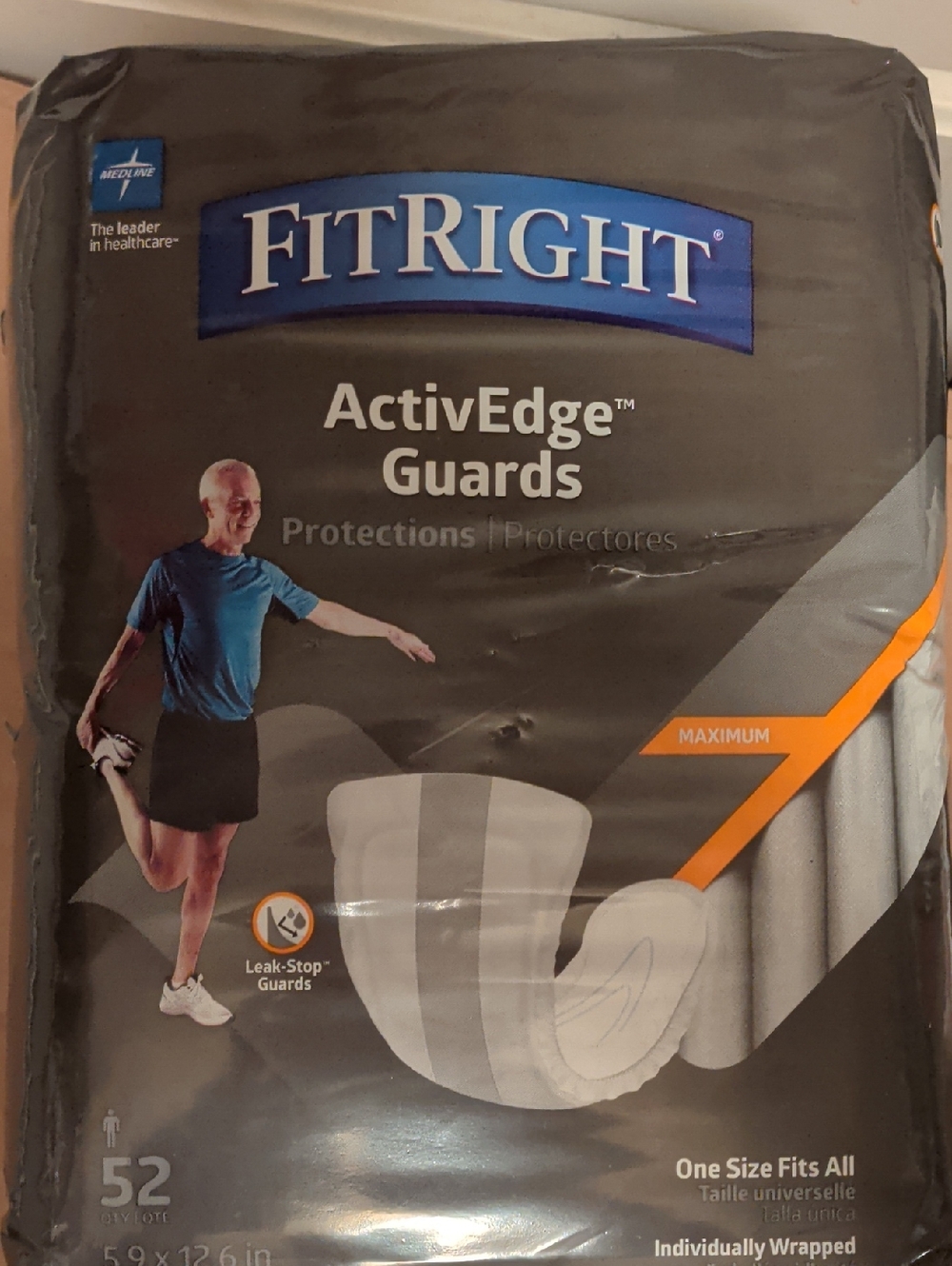 FitRight ActivEdge Guards - Maximum Absorbency (Gray)